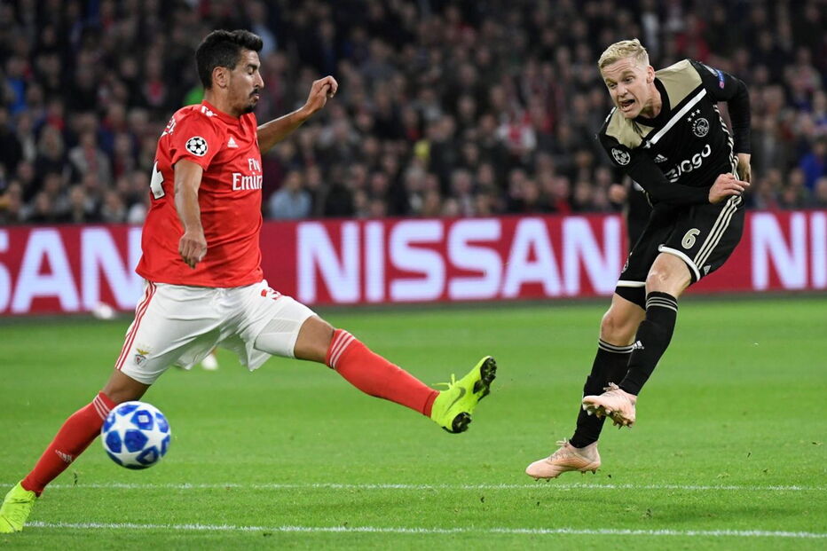 Jogo entre Benfica e Ajax para a Liga dos Campeões	