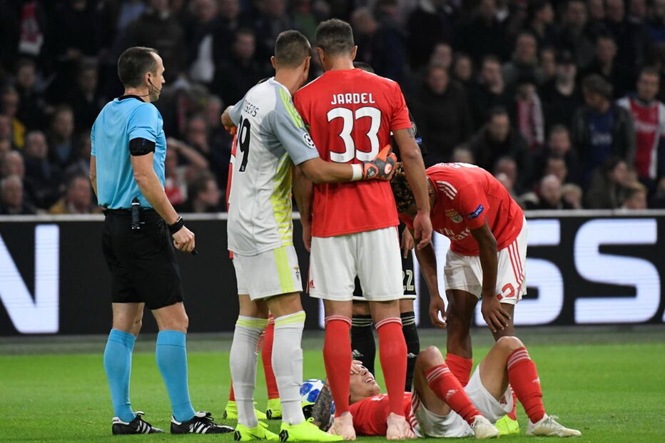 Jogo entre Benfica e Ajax para a Liga dos Campeões	