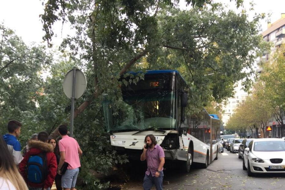 Acidente com autocarro no Porto causa dez feridos
