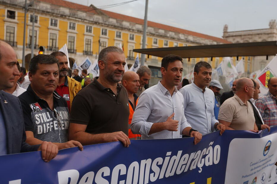 Forças de segurança manifestam-se em Lisboa