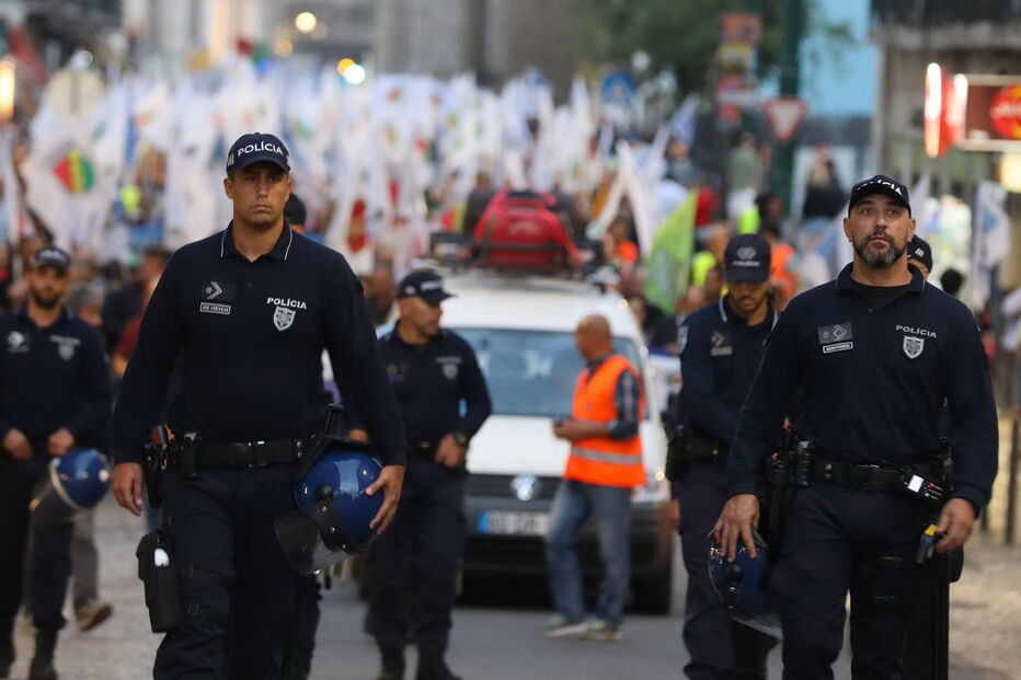 Forças de segurança manifestam-se em Lisboa