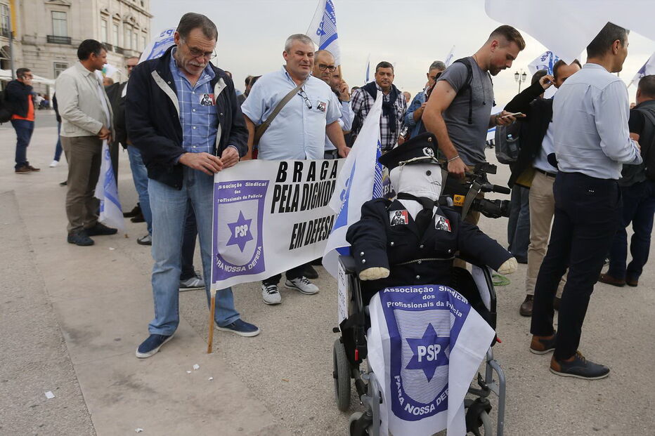 Forças de segurança manifestam-se em Lisboa