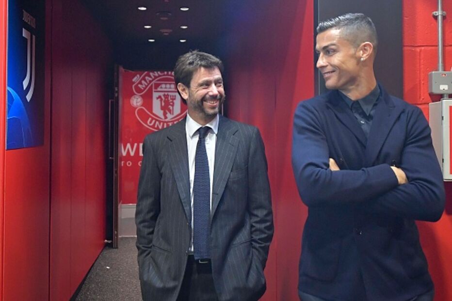 Andrea Agnelli com Cristiano Ronaldo