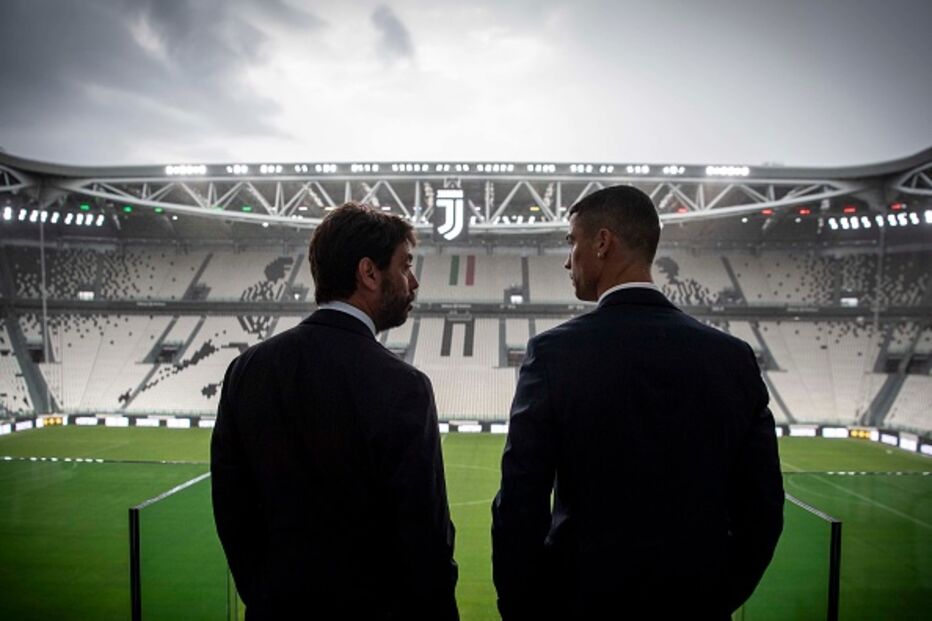 Andrea Agnelli com Cristiano Ronaldo