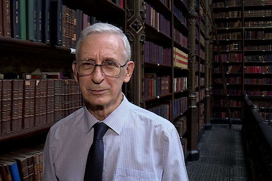 Orlando Inácio, funcionário do Real Gabinete de Leitura, no Rio de Janeiro