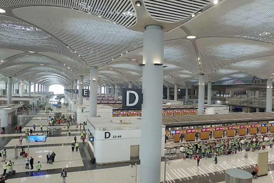 O novo aeroporto de Istambul