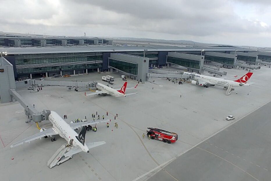 O novo aeroporto de Istambul
