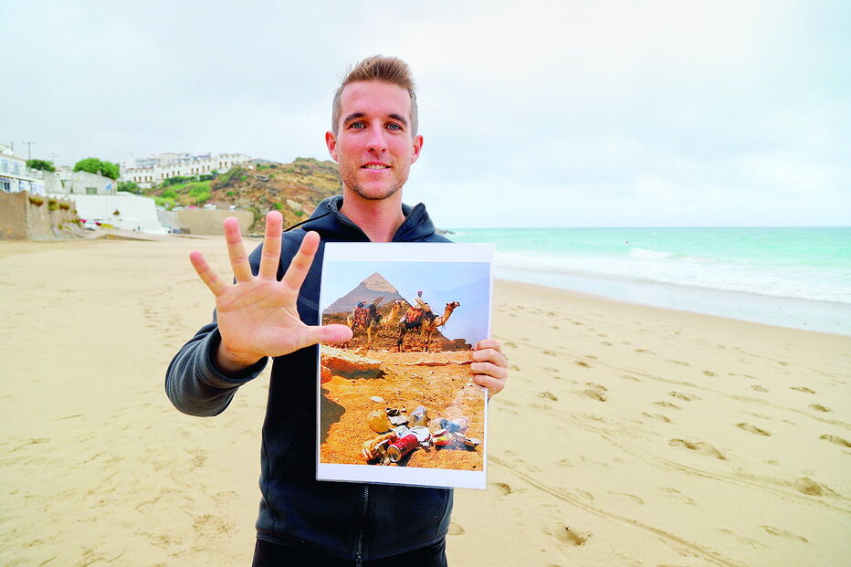 Tomás Tigchelaar começou a limpar praias, com um amigo, em troca de gelados, quando era criança