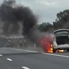 Carro incendeia-se na A2 em Aljustrel
