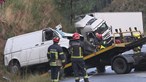 Homem morre em colisão de carrinha com camião