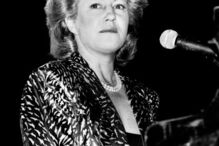 Maria Guinot num concerto na Aula Magna, em 1988