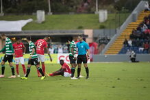 Jogo entre Santa Clara e Sporting