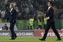 Jorge Jesus e Rui Vitória num dos duelos entre Sporting e Benfica