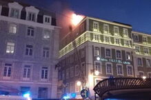 Incêndio em hotel na Praça da Figueira	