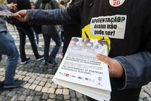 Professores na Web Summit em protesto contra o Governo 