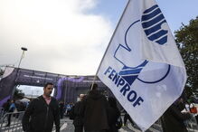 Professores na Web Summit em protesto contra o Governo 