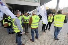 Polícias na Web Summit em protesto contra o Governo 