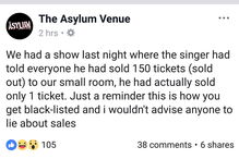 Banda tinha milhares de fãs no Facebook mas ninguém apareceu nos concertos