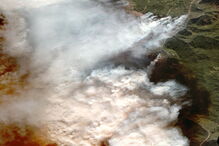 Satélite capta a destruição dos incêndios da Califórnia