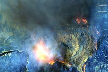 Satélite capta a destruição dos incêndios da Califórnia