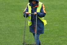 O temporal que interrompeu o jogo entre Estoril e Paços de Ferreira