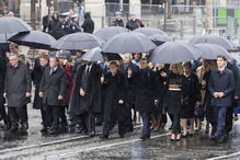 Merkel e Macron na cerimónia dos 100 anos do armistício da I Guerra Mundial