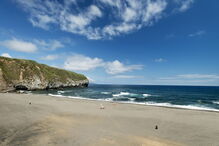 Praia de Santa Bárbara, na Ribeira Grande, Açores