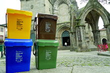 Ponto de reciclagem em Guimarães