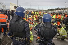 Estivadores em protesto