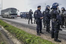 Estivadores em protesto