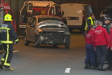 Três bombeiros colhidos na A43 em Gondomar