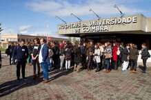 Enfermeiros protestaram ontem em vários hospitais, incluindo em Coimbra