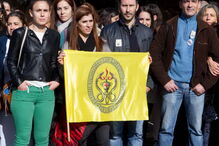 Enfermeiros protestaram ontem em vários hospitais, incluindo em Coimbra