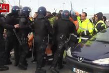 Estivadores em protesto retirados à força pela polícia do porto de Setúbal
