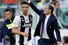 Cristiano Ronaldo e Massimiliano Allegri 