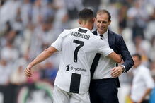 Cristiano Ronaldo e Massimiliano Allegri 