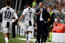 Cristiano Ronaldo e Massimiliano Allegri 