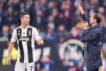 Cristiano Ronaldo e Massimiliano Allegri 