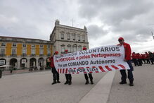 Bombeiros manifestam-se em Lisboa