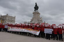 Bombeiros manifestam-se em Lisboa