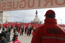 Bombeiros manifestam-se em Lisboa