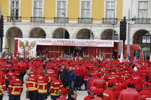 Bombeiros manifestam-se em Lisboa