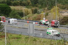Acidente corta A8 na Malveira no sentido sul-norte