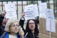 Protestos na EB 2,3 Mário de Sá Carneiro, em Camarate, Loures