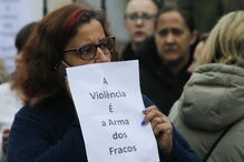 Protestos na EB 2,3 Mário de Sá Carneiro, em Camarate, Loures