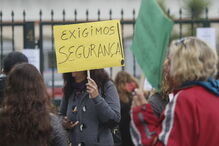 Protestos na EB 2,3 Mário de Sá Carneiro, em Camarate, Loures