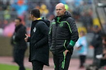 O treinador Marcel Keizer num jogo do Sporting