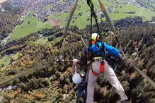 Piloto esquece-se de prender passageiro em batismo de Asa Delta em viagem arrepiante