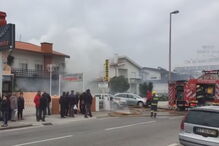Incêndio deflagra em restaurante na Póvoa de Varzim