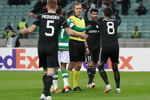 Jogo entre Qarabag e Sporting para a Liga Europa